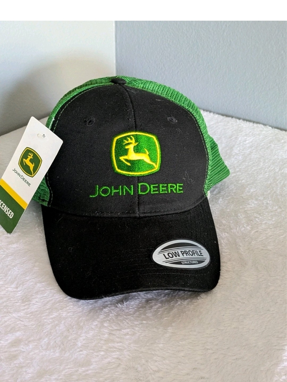 John Deere Embroidered Patch Hat Classic Green / Black Men’s Adjustable